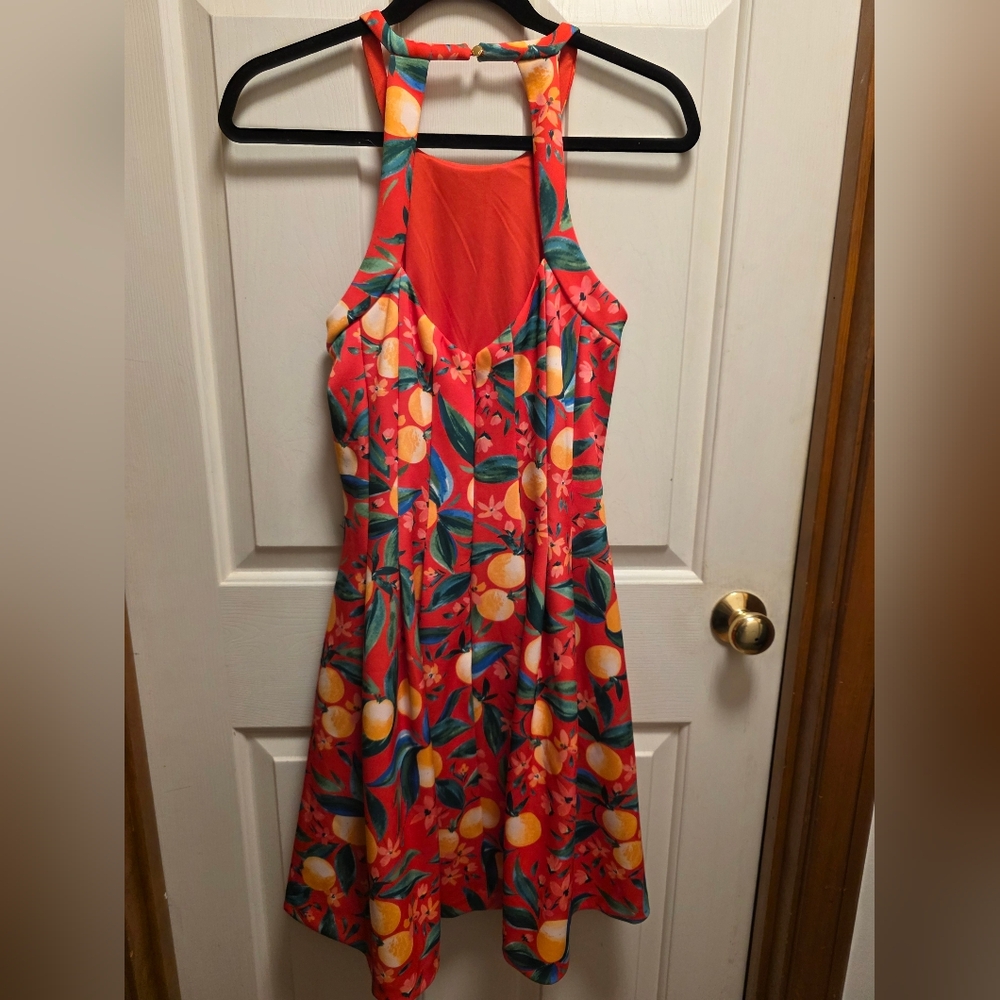 Vince Camuto Halter Fit & Flare Dress Size 14 New - Picture 5 of 12
